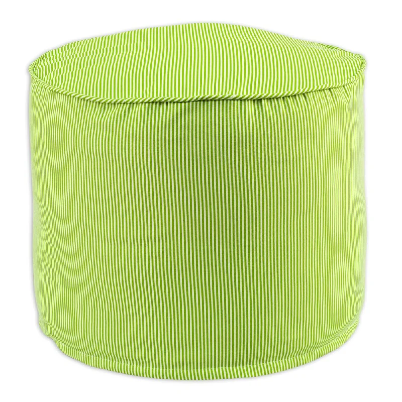 Desoto Chartreuse 12.5-inch x 12.5-inch Corded Hassock