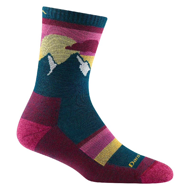 Women's Sunset Ledge Micro Crew Lightweight with Cushion Hiking Sock - Dark Teal