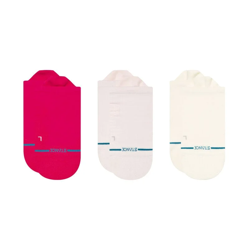 Women's Iconic Light Performance Tab 3-Pack Socks - Magenta