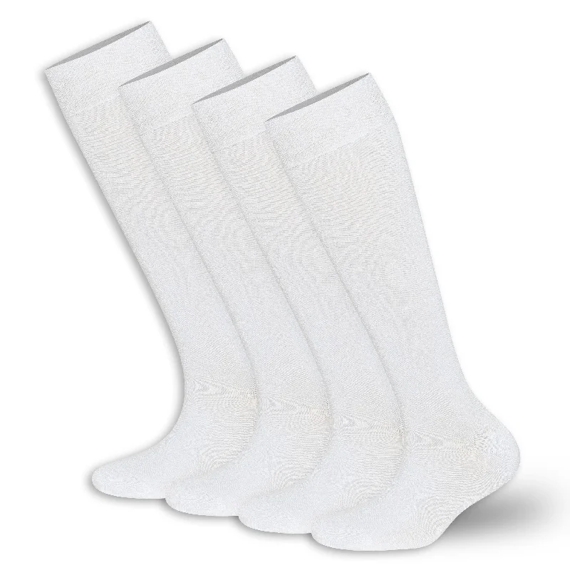 BAMBOOVEN Women's Rayon Made From Bamboo Knee High 4 Pairs Socks