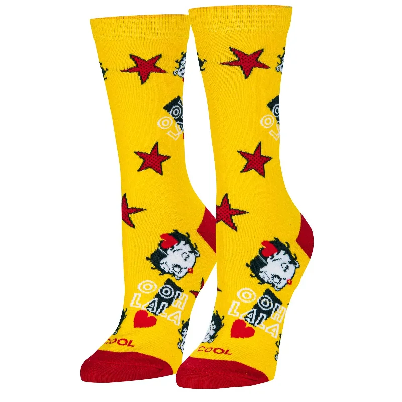 Betty Boop Oh La La Women's Crew Socks