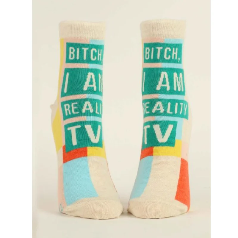 Blue Q Bitch I Am Reality TV Women's Socks