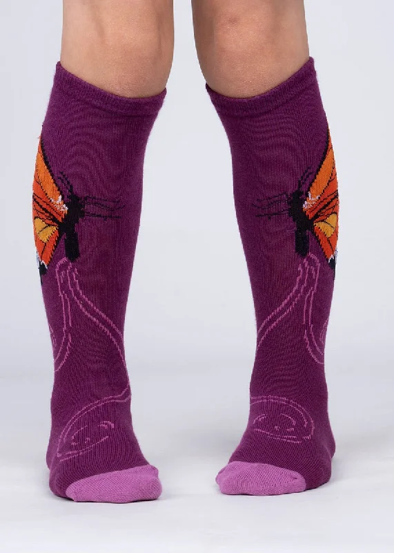 Butterfly Wings Kids' Knee Socks