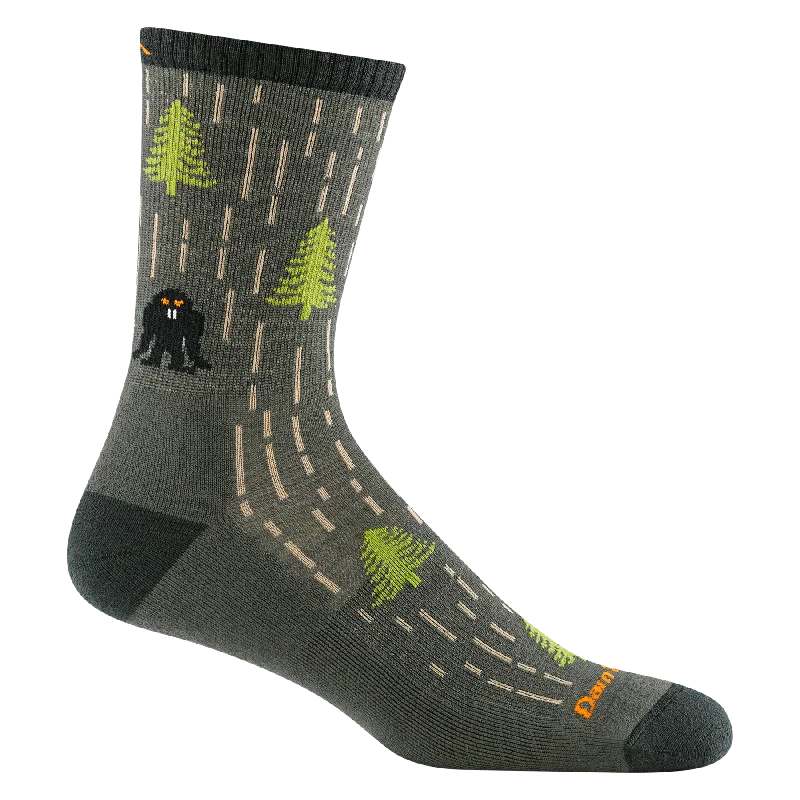 Men's Yarn Goblin Micro Crew Lightweight Hiking Sock - Forest