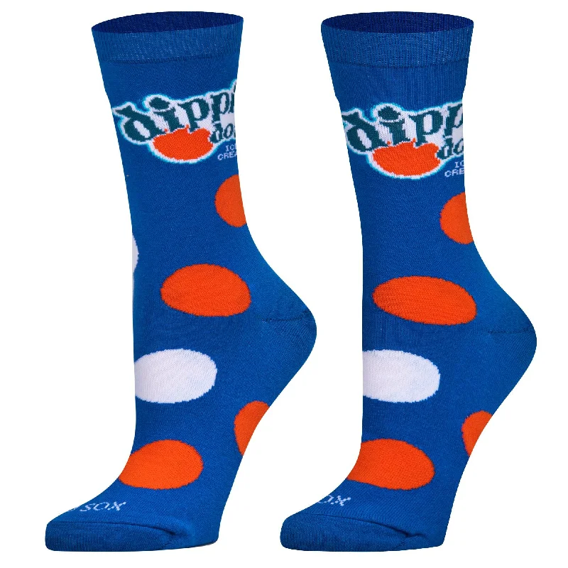 Dippin Dots Blue  Women's Crew Socks