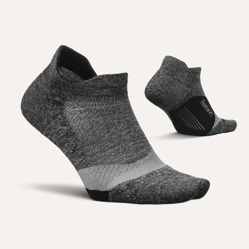 Elite Light Cushion No Show Tab Sock - Gray