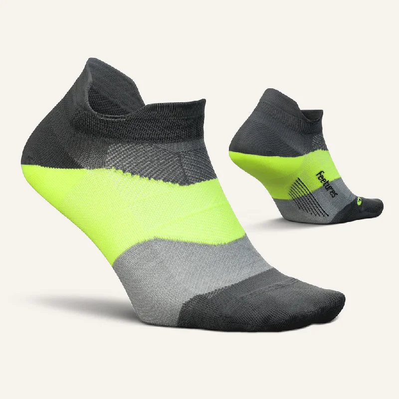 Elite Ultra Light No Show Tab Sock - Midnight Neon