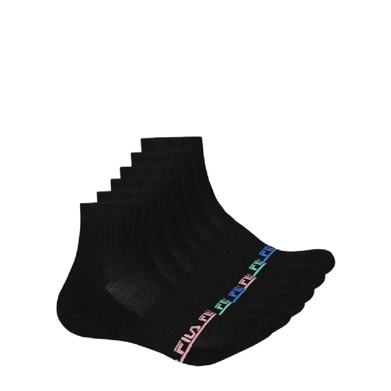 FILA - Women's 6 Pack 1/4 Socks (FW0118 ASST3)