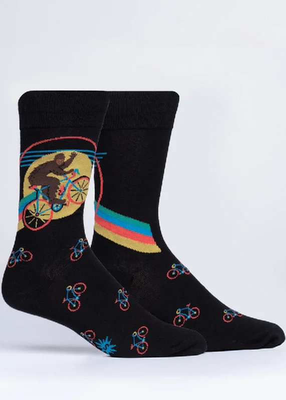 Flying Bike Sasquatch Men's Socks