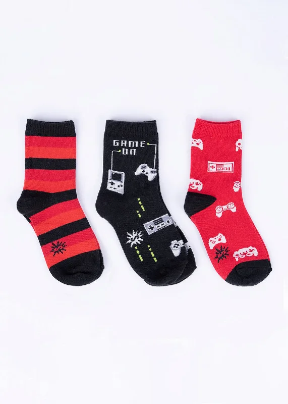 Gamer Kids' Socks 3-Pack