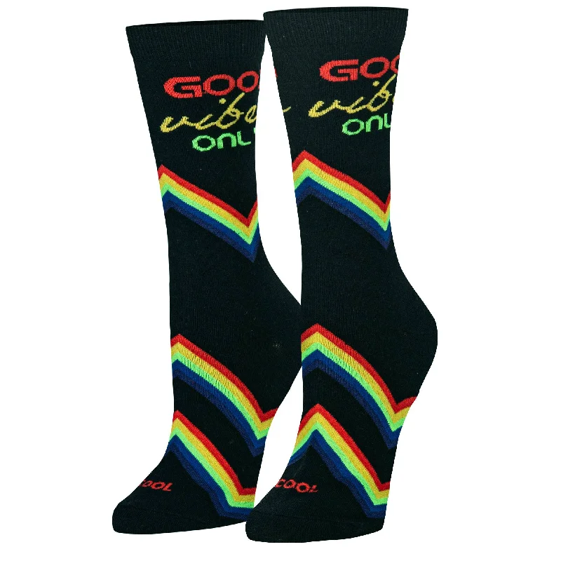 Good Vibes Only Women's Crew Socks