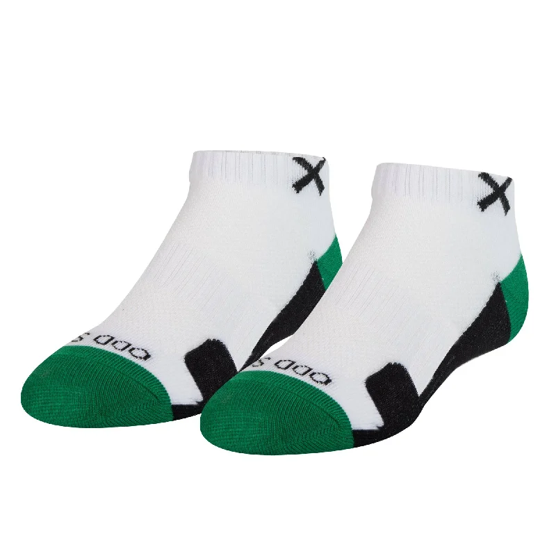 Basix Women Ankle 3 Block Staple Green White Black