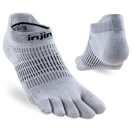 Women's Run Lightweight No-Show Sock - Gray