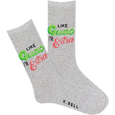 Women's Like Guac I'm Extra Crew Socks