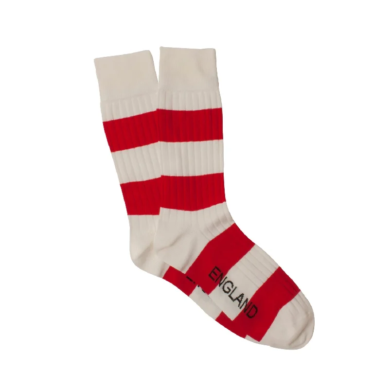 Men's England Striped Cotton Socks