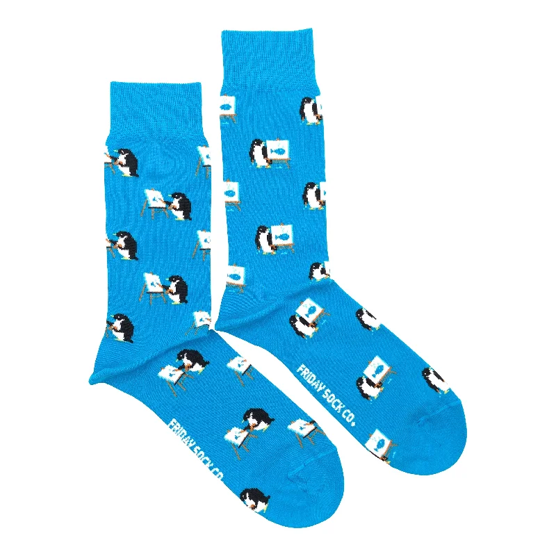 Men's Penguin Painting Socks