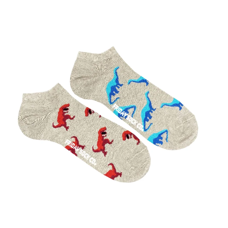 Men's T-Rex & Brontosaurus Dinosaur Ankle Socks