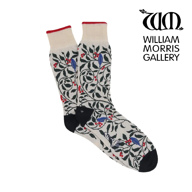 Men's William Morris Holly Tree Cotton Socks