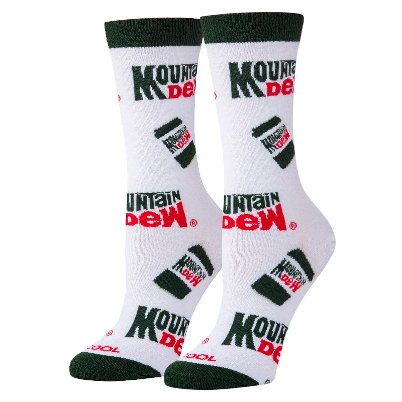 Mountain Dew Cans Women's Crew Socks