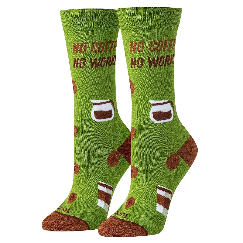 No Coffee No Workee Women's Crew Socks