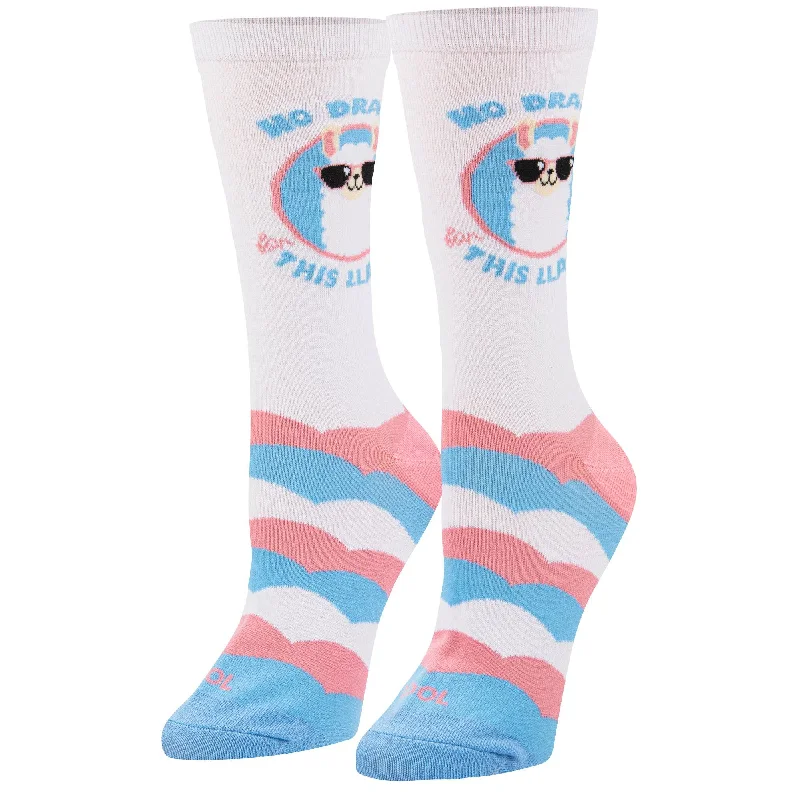 No Drama Llama Women's Crew Socks