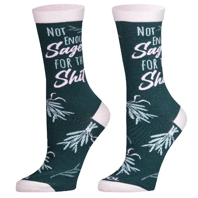 Not Enough Sage  Women's Crew Socks