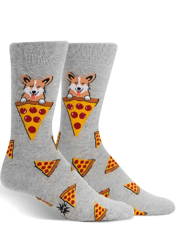 Pizza Corgi Men's Socks