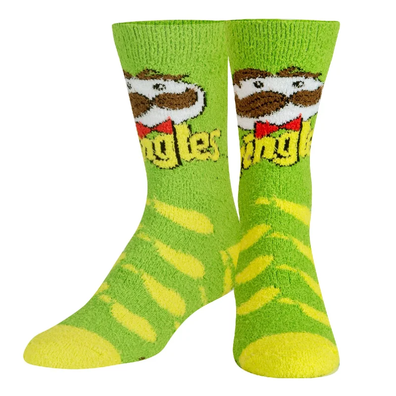 Pringles Sour Cream Fuzzy Women's Crew Socks