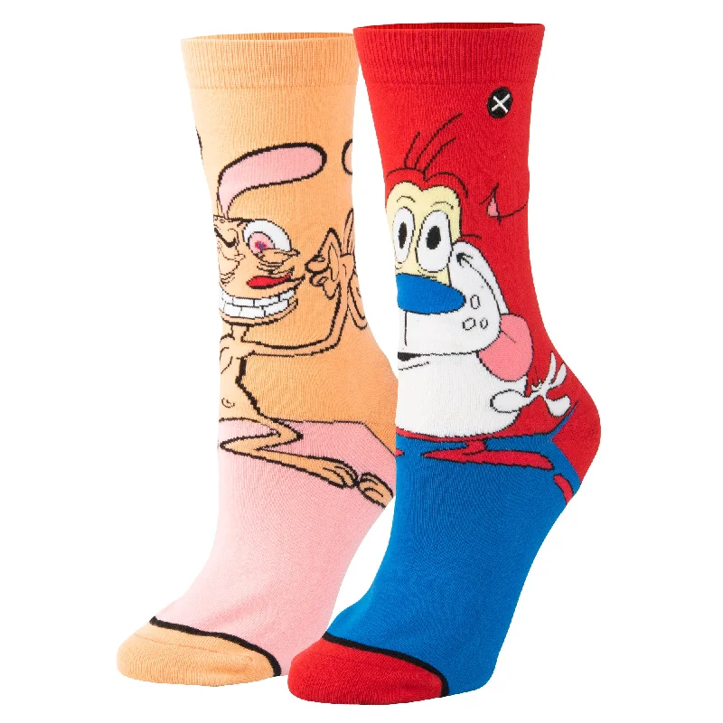 Ren & Stimpy Women's Crew Socks