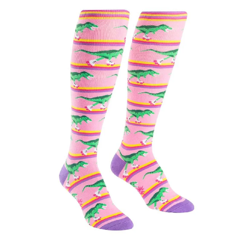 Rollersaurus Rex Knee Socks