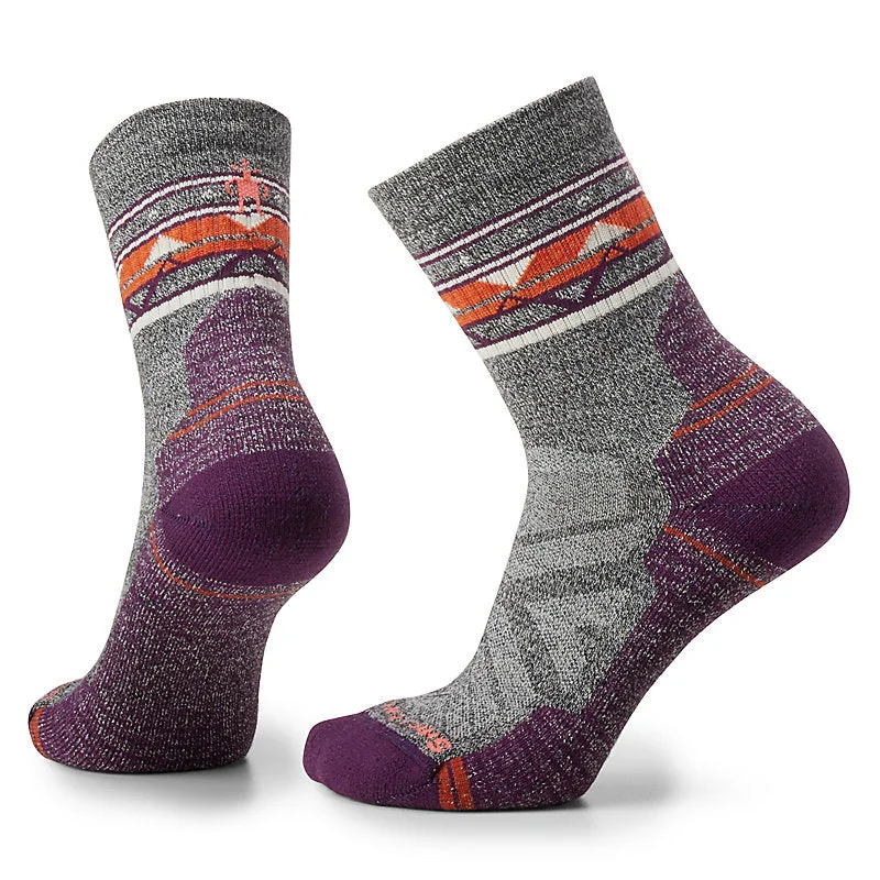 Women's Hike Light Cushion Zig Zag Valley Mid Crew Sock