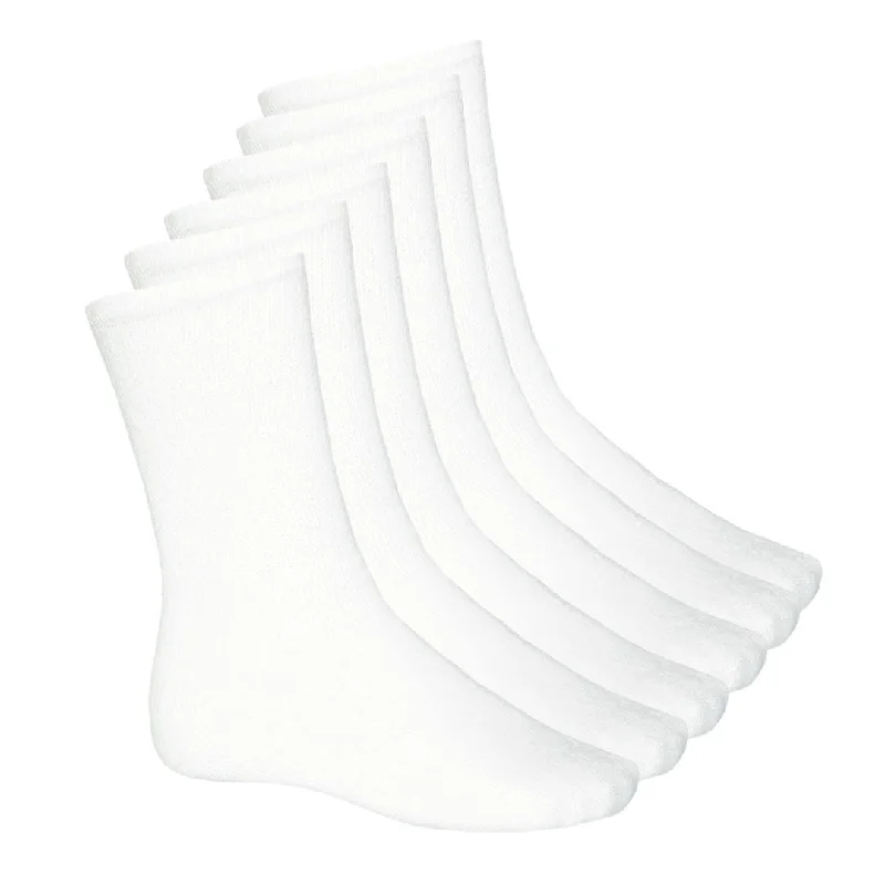 Sock Trends - Women's 6 Pack Crew Socks (TRW29002C6C0C01 WHITE)