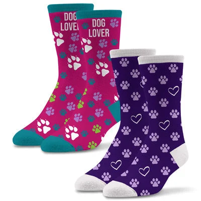 Women's Fun 2 Pack Dog Socks