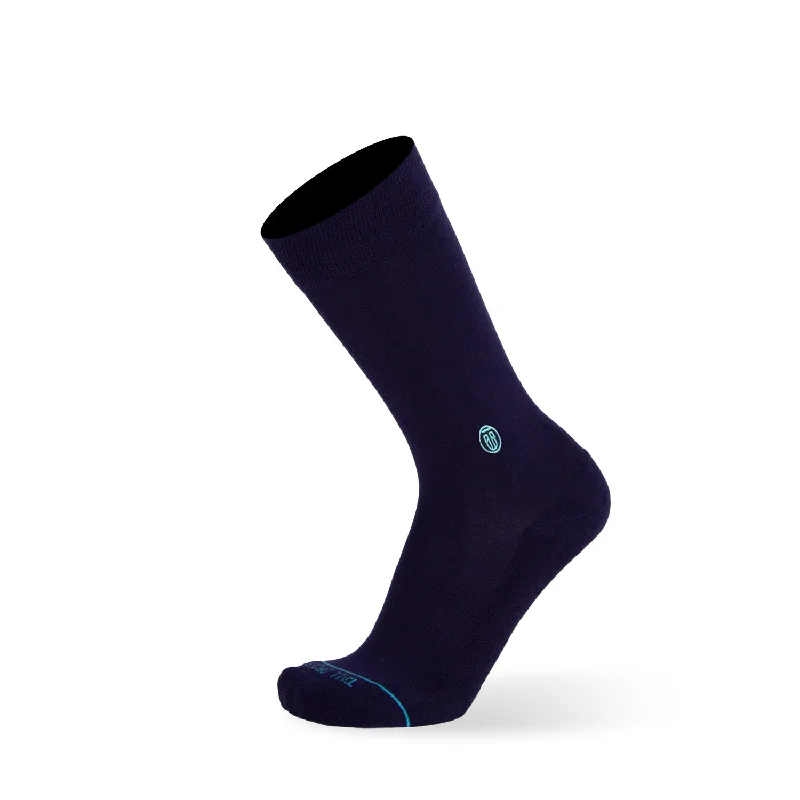 Solid Navy - Extra Cushioned - Dress Socks