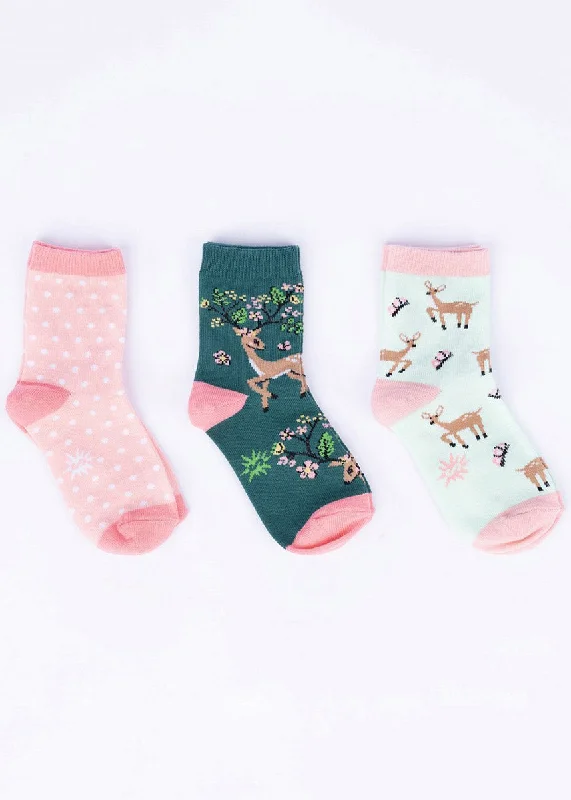 Spring Fawn Kids' Socks 3-Pack