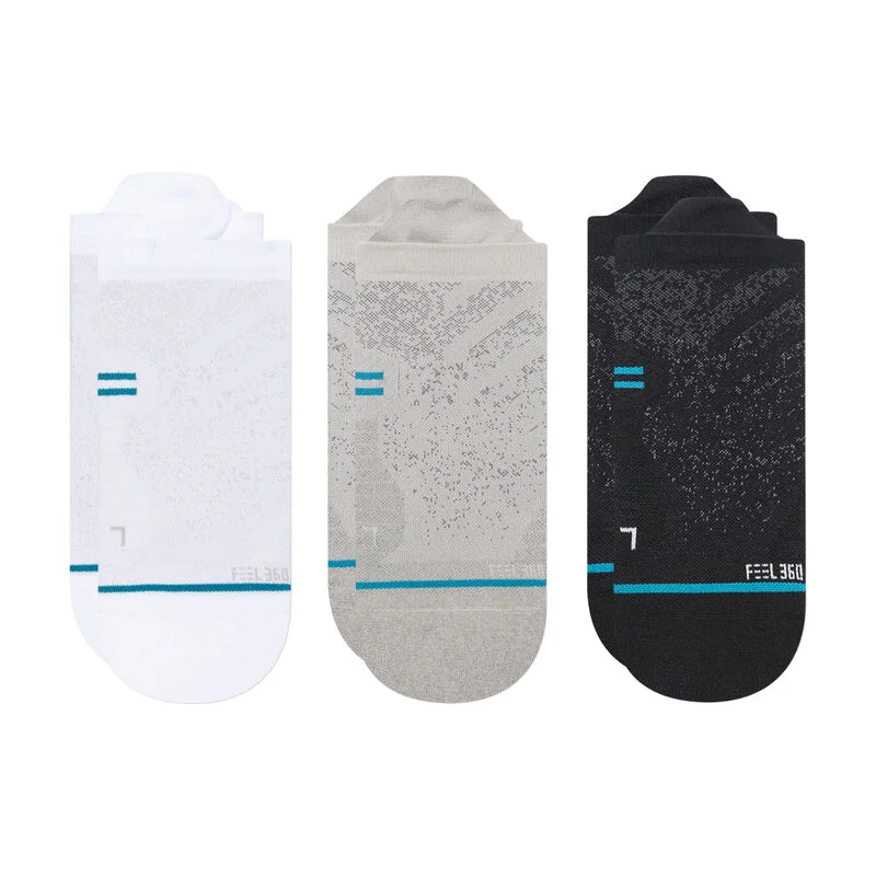 Unisex Run Light Tab 3 Pack Sock - Multi