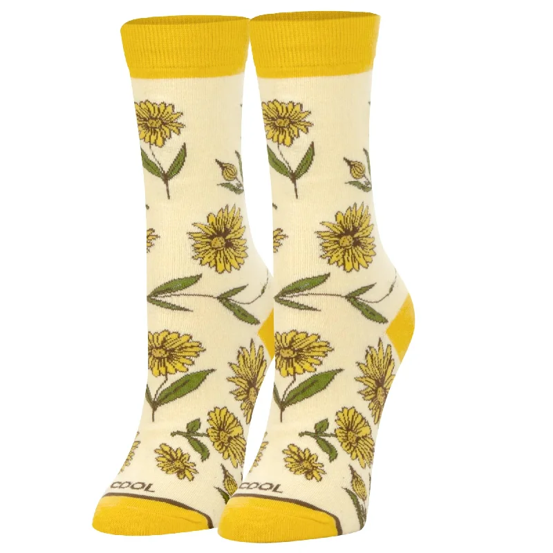 Sun Flower Women's Crew Socks