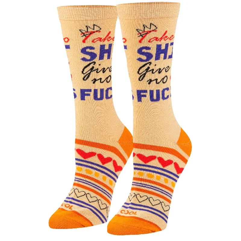 Take No Shit Women's Crew Socks