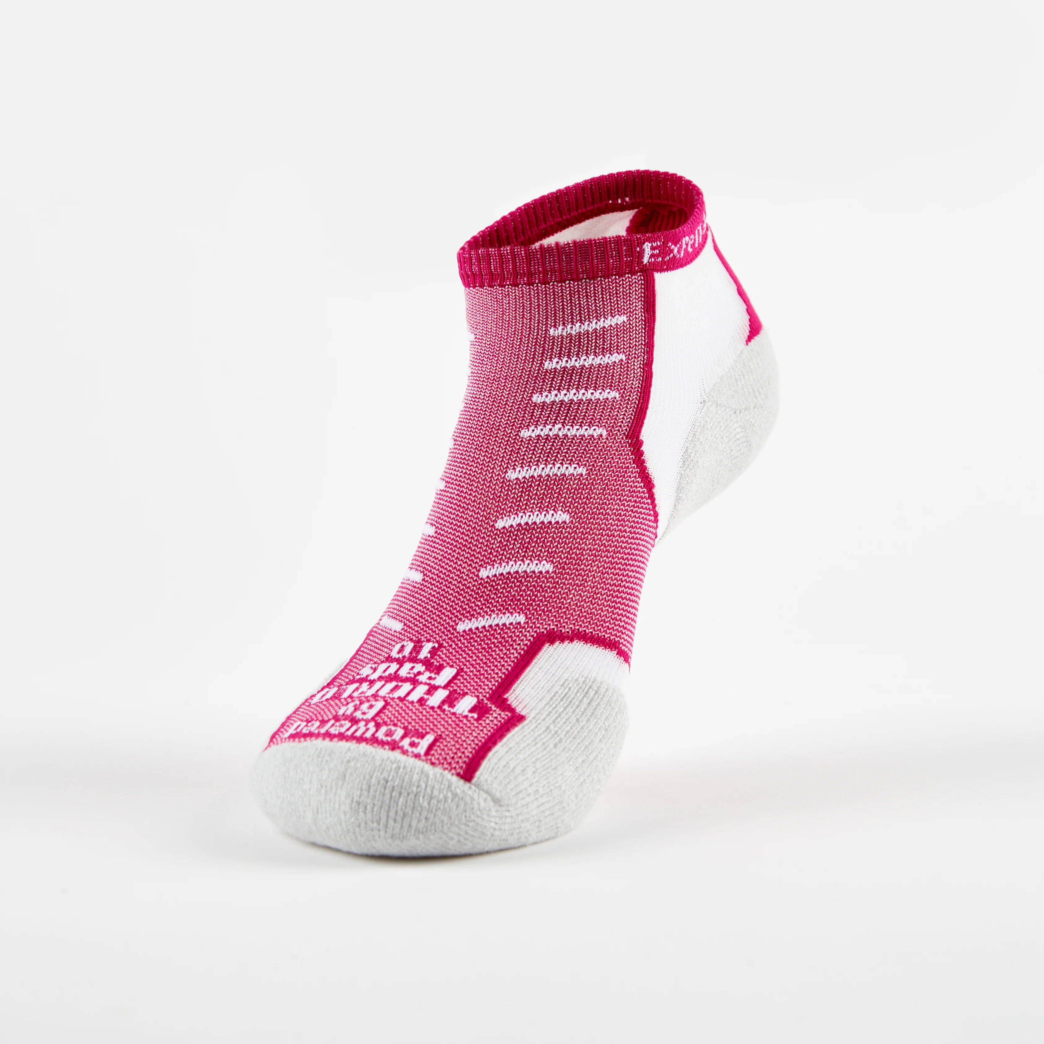 Thorlo Experia Coolmax Micro-Mini Socks (XCCU) Grey/Pink