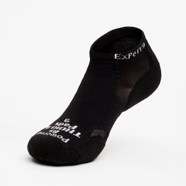 Experia TechFit Light Cushion Low-Cut Sock - Black on Black