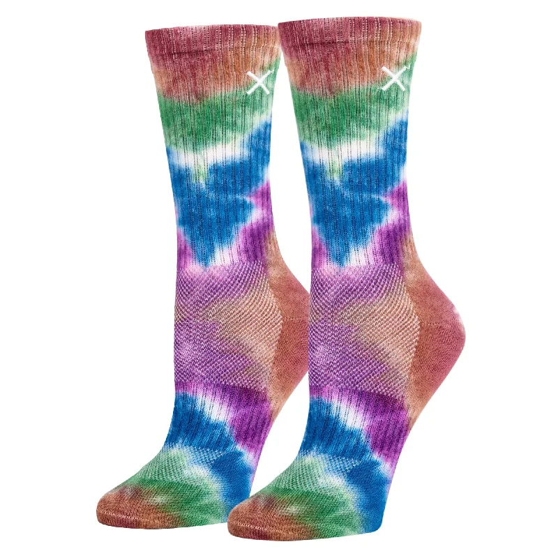 Tie Dye Hippy Women's Crew Socks