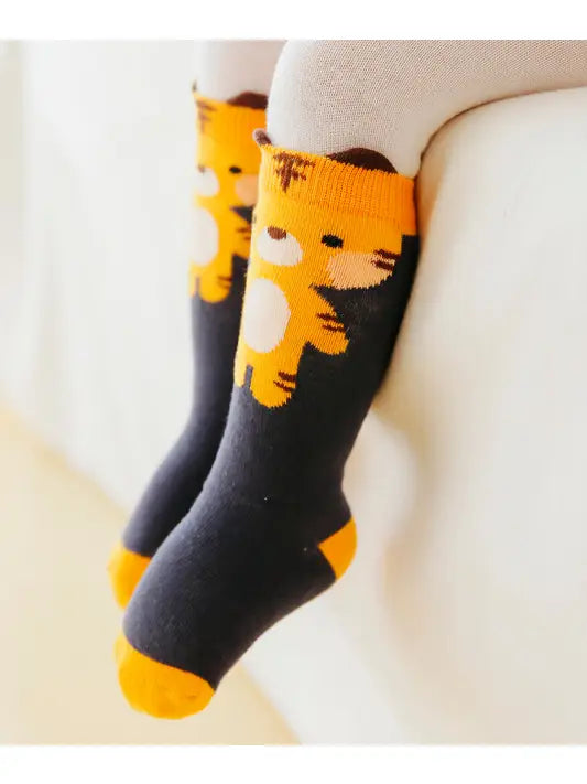 Tiger | Non-Skid | Knee-High Zoo Socks