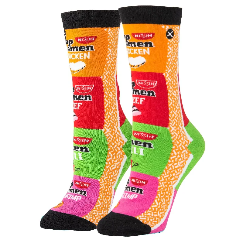 Top Ramen Stacks Women's Crew Socks