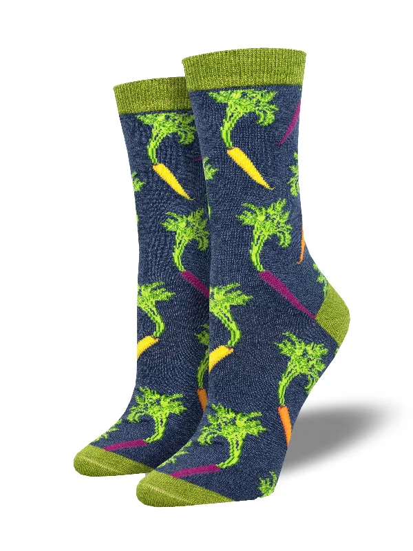 Women's Bamboo "Carrot Rainbow" Socks