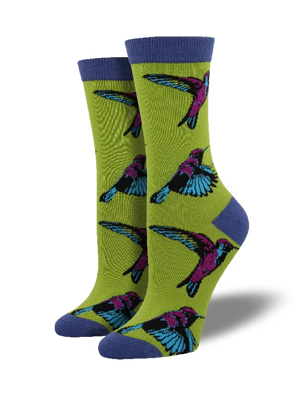 Women's Bamboo "Hummingbirds" Socks