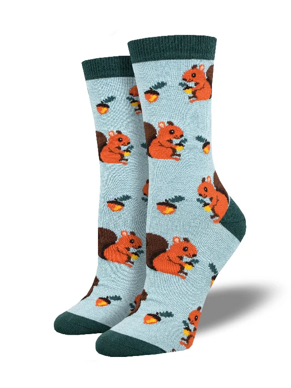 Women's Bamboo "Nuts For Squirrels" Socks