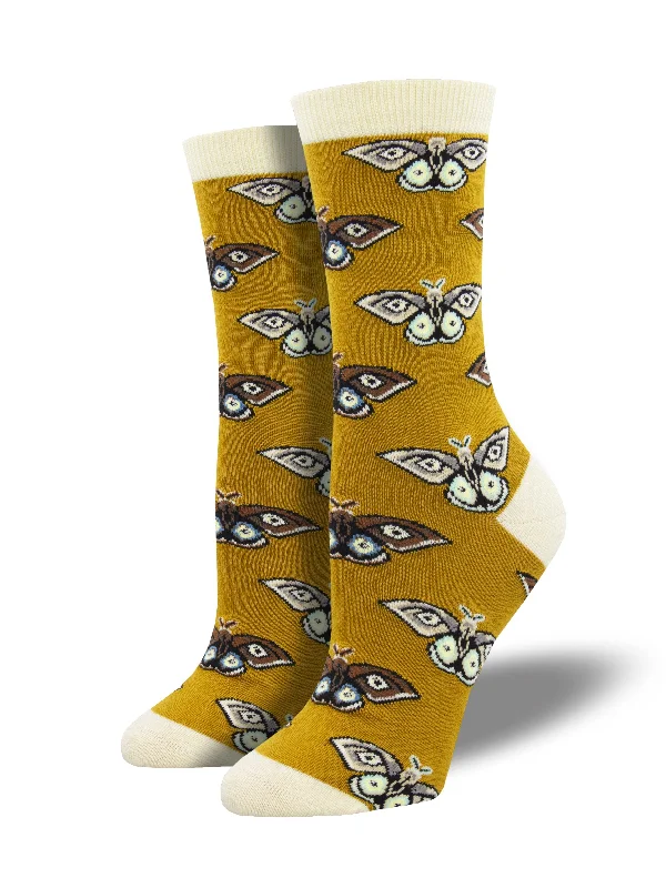 Women's Bamboo "Vintage Moths" Socks