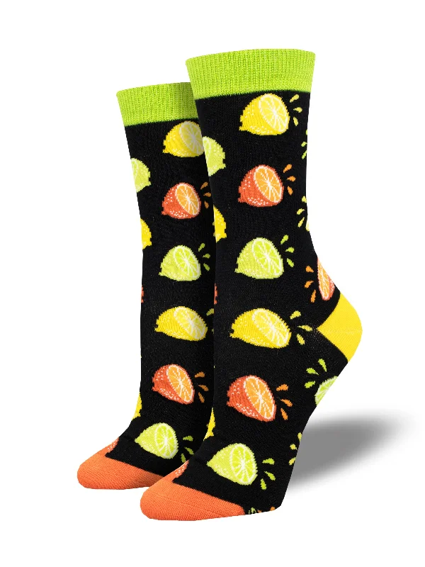 Women's Bamboo "Citrus Squeeze" Socks