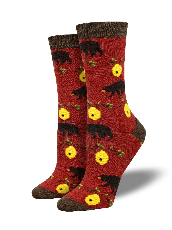 Women's Bamboo "Bears And Bees" Socks