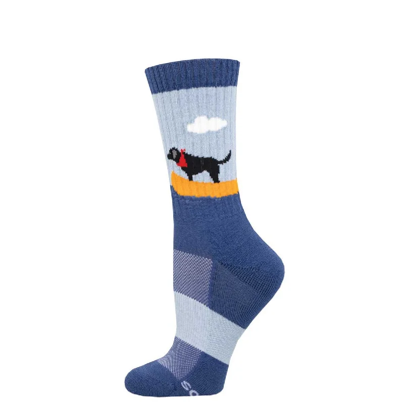 Women's Merino Wool "Boat Dog" Socks